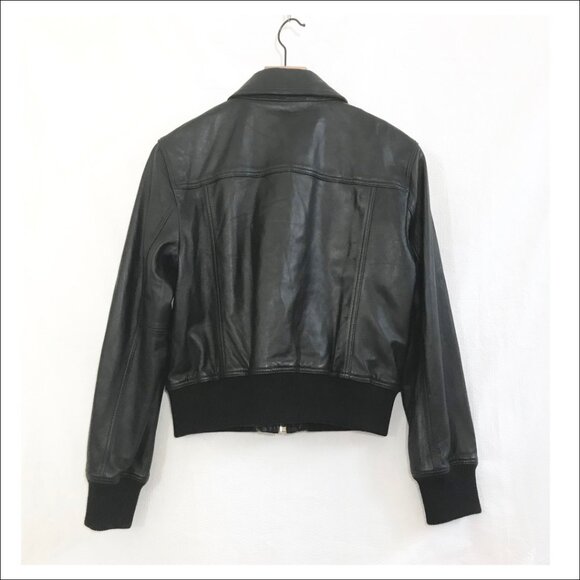 Michael for Michael Kors Faux Leather Bomber Jacket Sample  - Med - NWT  If new - Picture 8 of 10